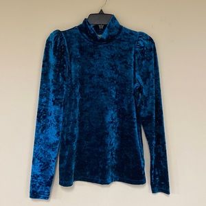 Ryegrass Long Sleeve Mock Neck Top